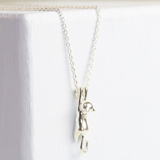 Silver Cat Necklace